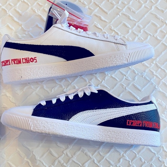 NWT Puma Clyde Create From Chaos Vol 2 Men’s 8.5 Black White #Gift - Picture 1 of 12